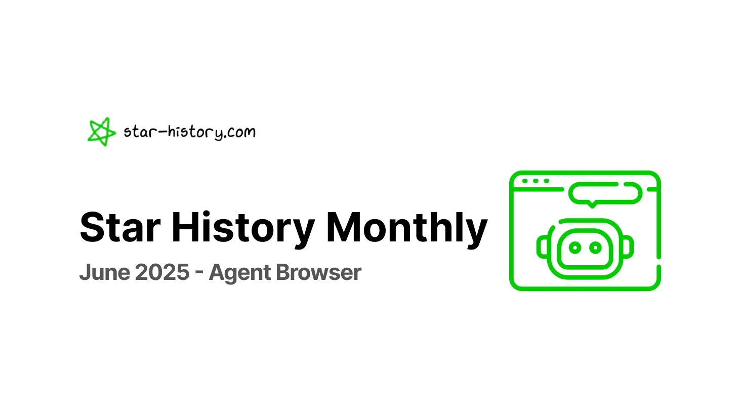 Star History Monthly June 2025 | Agent Browser