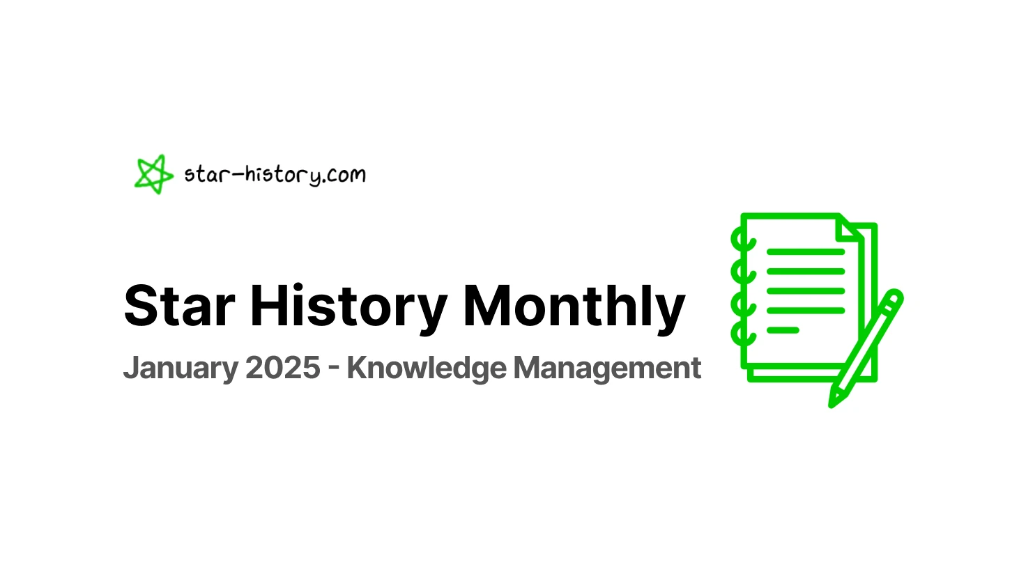 Star History Monthly January 2025 | Knowledge Management