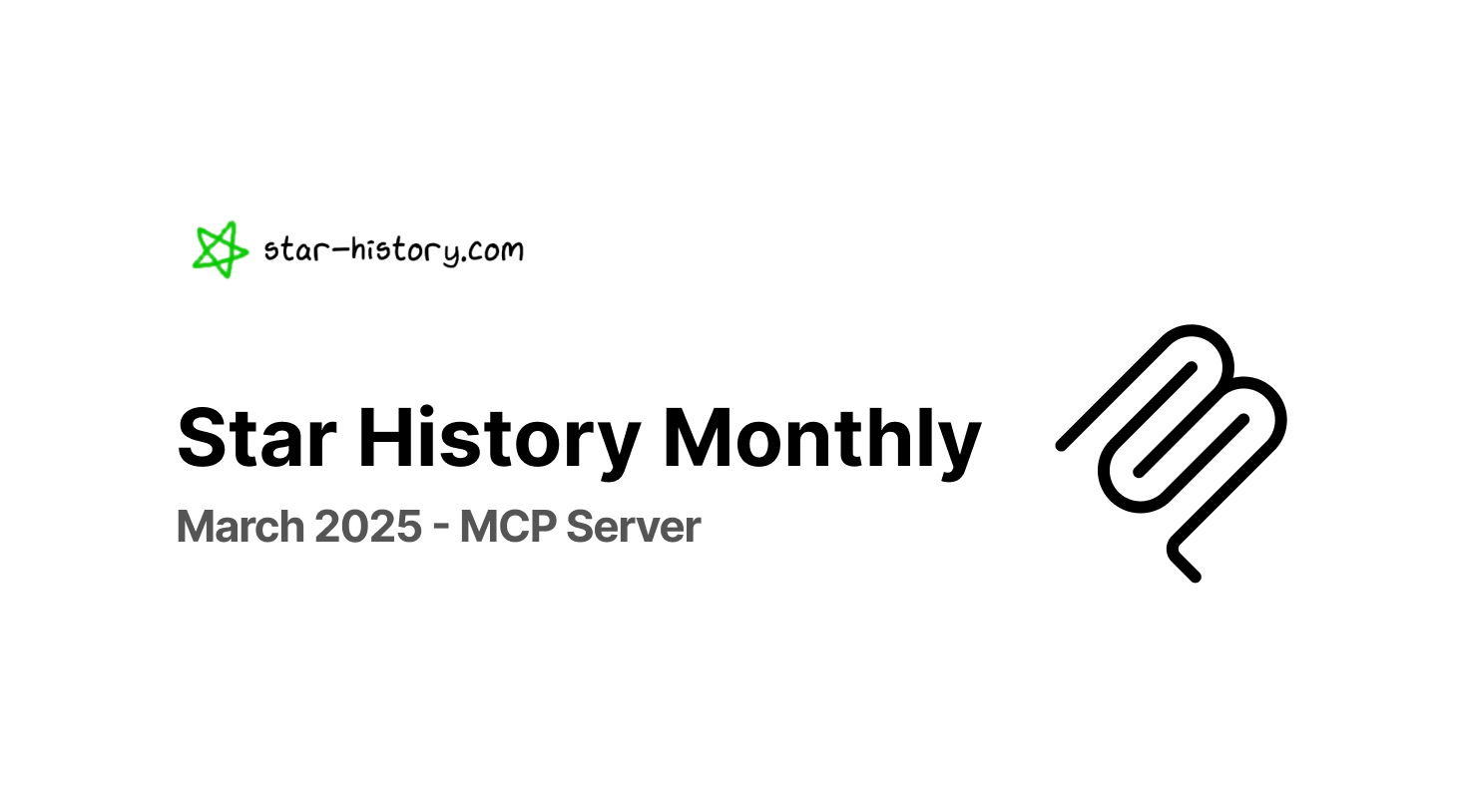 Star History Monthly March 2025 | MCP Server