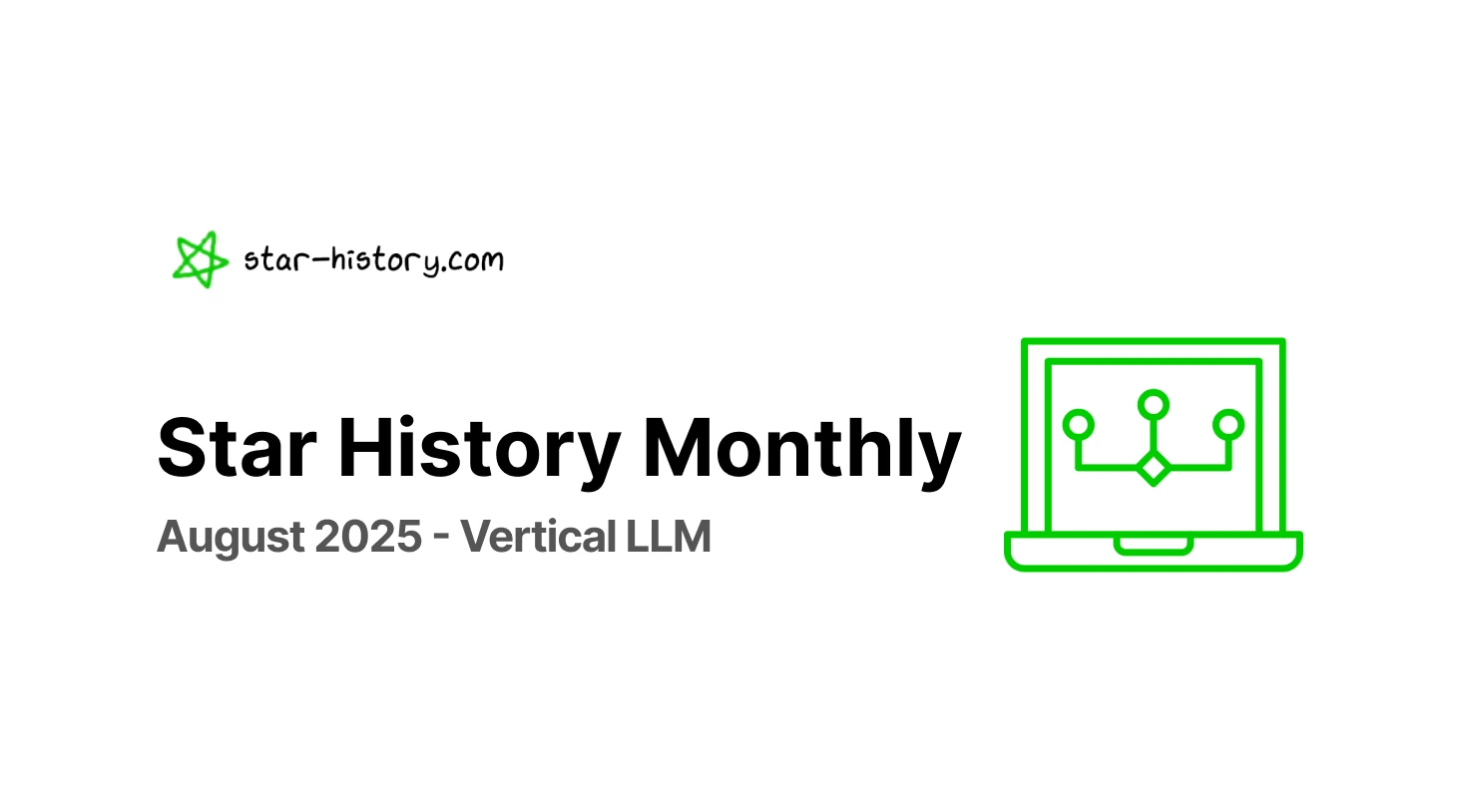 Star History Monthly August 2025 | Vertical LLM